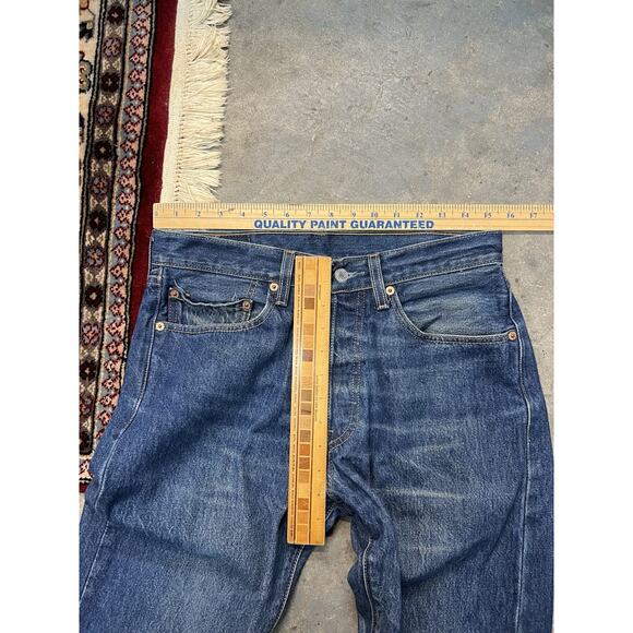 Levis 501 XX Vintage 2003 Jeans Button Fly Dark Wash Fade Men’s 31x32.5 - Picture 10 of 11